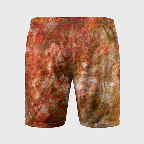 Мужские спортивные шорты Абстракция - bright red / 3D-принт – фото 2