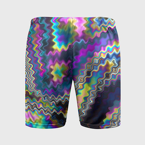 Мужские спортивные шорты Абстракция переливы / 3D-принт – фото 2