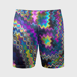 Мужские спортивные шорты Абстракция переливы