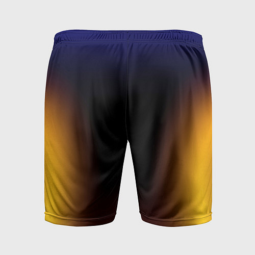 Мужские спортивные шорты Color black red blue / 3D-принт – фото 2