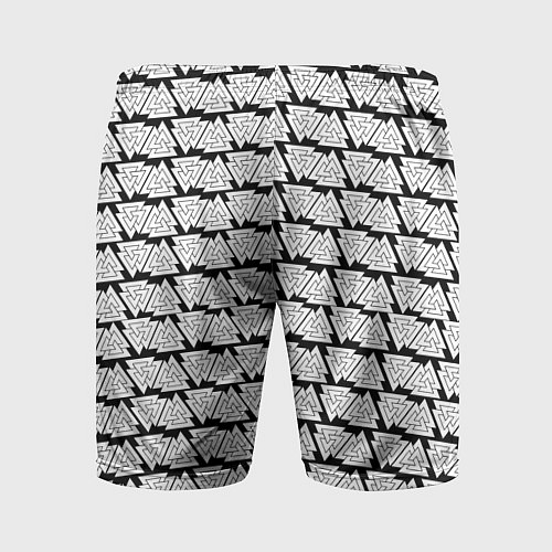 Мужские спортивные шорты Символы валькнут как защитная кольчуга / 3D-принт – фото 2
