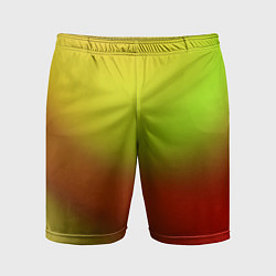 Шорты спортивные мужские Color multicolored gradient, цвет: 3D-принт