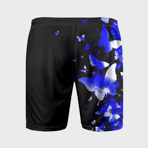 Мужские спортивные шорты Наполи бабочки текстура / 3D-принт – фото 2