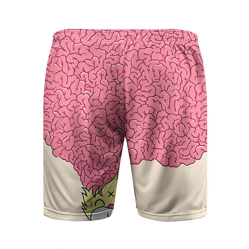 Мужские спортивные шорты Drop Dead: Pink Brains / 3D-принт – фото 2