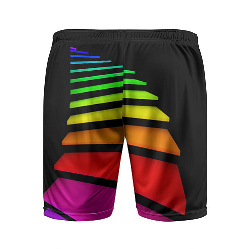 Мужские спортивные шорты Радужная лестница / 3D-принт – фото 2