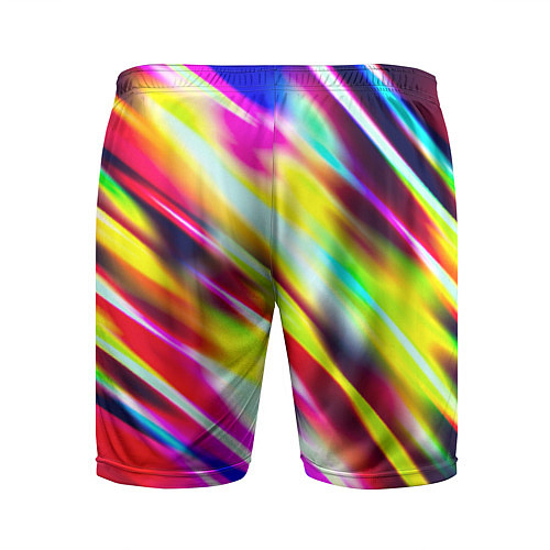 Мужские спортивные шорты Цветные блики / 3D-принт – фото 2