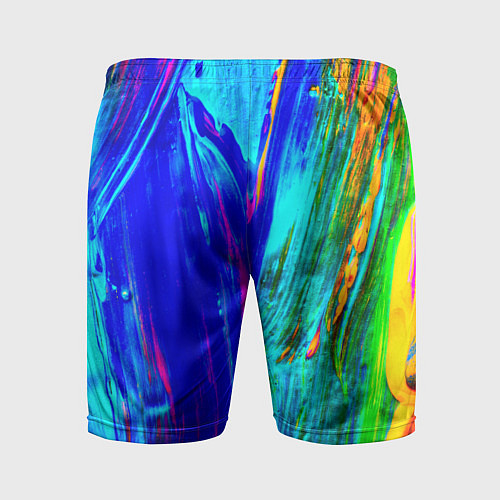 Мужские спортивные шорты Разводы красок / 3D-принт – фото 2