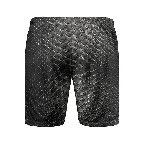 Мужские спортивные шорты Черная кожа / 3D-принт – фото 2