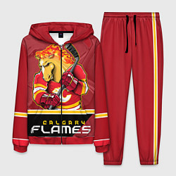 Костюм мужской Calgary Flames, цвет: 3D-красный