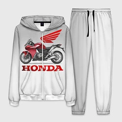 Костюм мужской Honda 2, цвет: 3D-белый