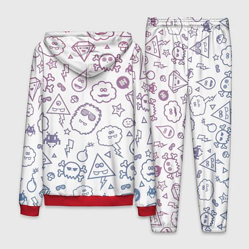 Мужской костюм Монстрики / 3D-Красный – фото 2