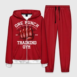 Костюм мужской One Punch Gym, цвет: 3D-белый