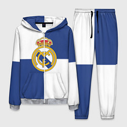 Костюм мужской Real Madrid: Blue style, цвет: 3D-меланж