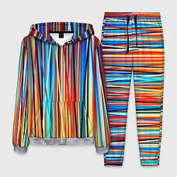Костюм мужской Colored stripes, цвет: 3D-меланж
