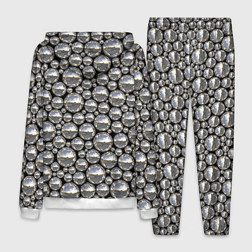 Мужской костюм Серебряные шары / 3D-Белый – фото 2