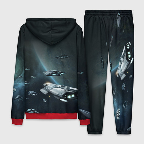 Мужской костюм Stellaris / 3D-Красный – фото 2