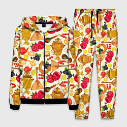 Костюм мужской Народная кухня, цвет: 3D-черный