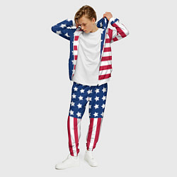 Костюм мужской USA Flag, цвет: 3D-белый — фото 2
