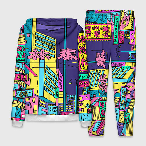 Мужской костюм Токио сити / 3D-Белый – фото 2