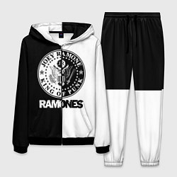 Костюм мужской Ramones B&W цвета 3D-черный — фото 1