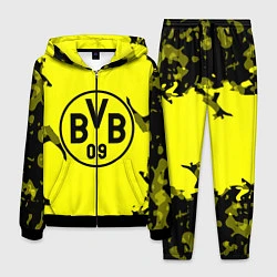 Костюм мужской FC Borussia Dortmund: Yellow & Black, цвет: 3D-черный