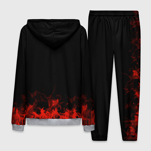 Мужской костюм The Pretty Reckless: Red Flame / 3D-Меланж – фото 2