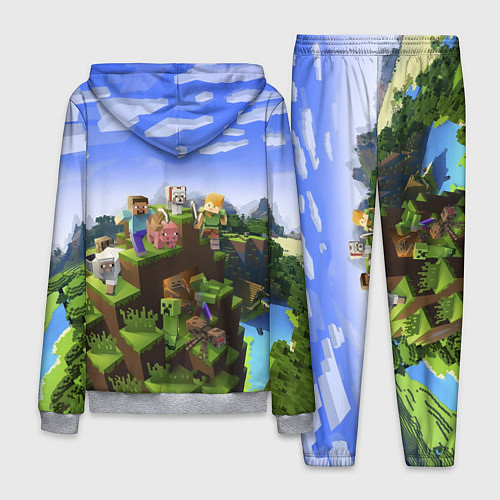 Мужской костюм Майнкрафт: Роман / 3D-Меланж – фото 2