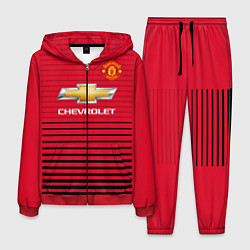 Костюм мужской FC Manchester United: Away 18/19, цвет: 3D-красный