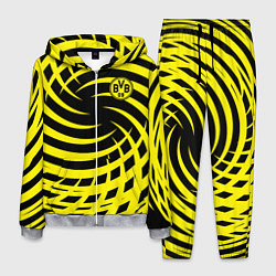 Костюм мужской FC BVB: Yellow Vortex, цвет: 3D-меланж