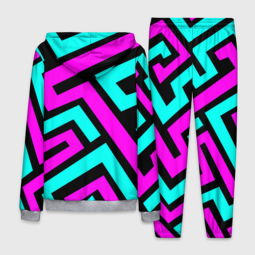 Мужской костюм Maze: Violet & Turquoise / 3D-Меланж – фото 2