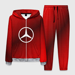 Костюм мужской Mercedes: Red Carbon, цвет: 3D-меланж