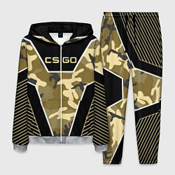 Костюм мужской CS:GO Khaki Camo, цвет: 3D-меланж