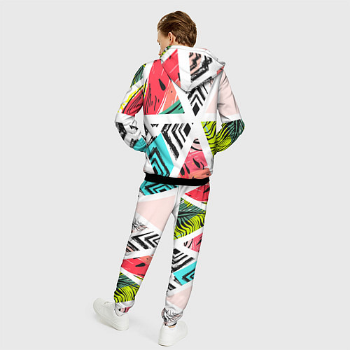 Мужской костюм Тропическое ассорти / 3D-Черный – фото 4