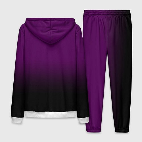 Мужской костюм Black Pink: Violet Gradient / 3D-Белый – фото 2