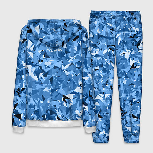 Мужской костюм Сине-бело-голубой лев / 3D-Белый – фото 2
