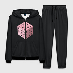 Костюм мужской Black Pink Cube цвета 3D-черный — фото 1