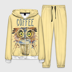 Костюм мужской Owls like coffee, цвет: 3D-белый