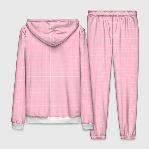 Мужской костюм BTS: Pink Grid / 3D-Белый – фото 2