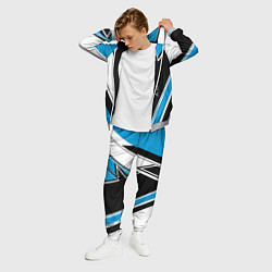 Костюм мужской Hockey black blue white, цвет: 3D-меланж — фото 2