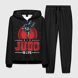 Костюм мужской Judo is life, цвет: 3D-черный