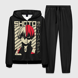 Костюм мужской My Hero Academia красные волосы, цвет: 3D-черный