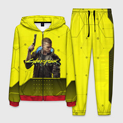 Костюм мужской CYBERPUNK 2077, цвет: 3D-красный