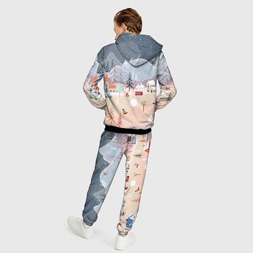 Мужской костюм Новогодние каникулы / 3D-Черный – фото 4