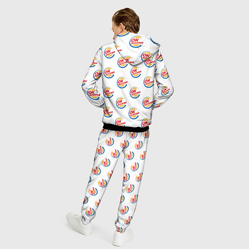 Мужской костюм OK boomer logo / 3D-Черный – фото 4