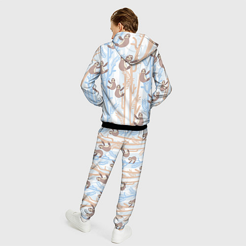 Мужской костюм Ленивец стайл / 3D-Черный – фото 4