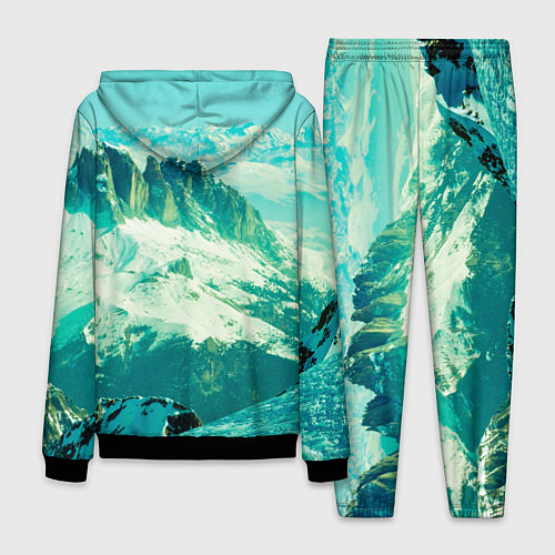 Мужской костюм Горы / 3D-Черный – фото 2