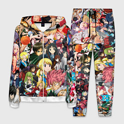 Костюм мужской Аниме коллаж, цвет: 3D-белый