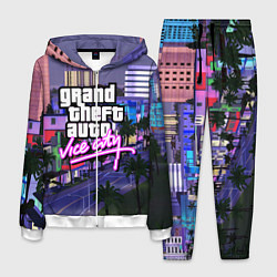 Костюм мужской Grand Theft Auto Vice City, цвет: 3D-белый