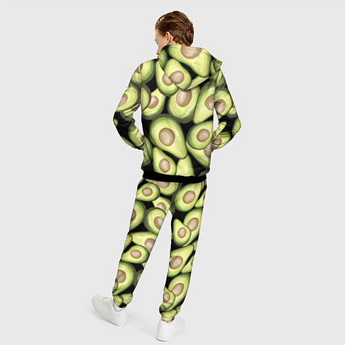 Мужской костюм Avocado background / 3D-Черный – фото 4