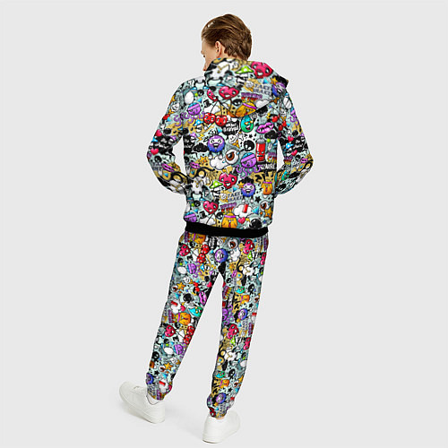 Мужской костюм Stickerboom / 3D-Черный – фото 4